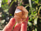 Polished Smokey Phantom Yellow Citrine Crystal x 1 From Anzojorabe, Madagascar