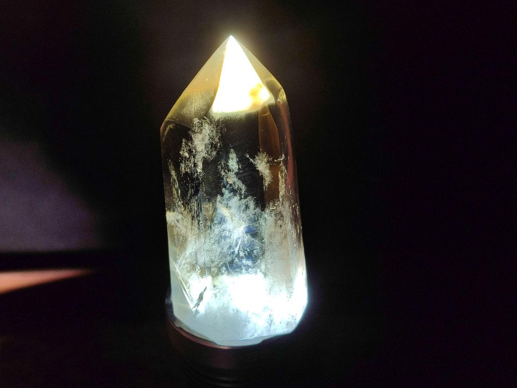 Polished Smokey Phantom Yellow Citrine Crystal x 1 From Anzojorabe, Madagascar