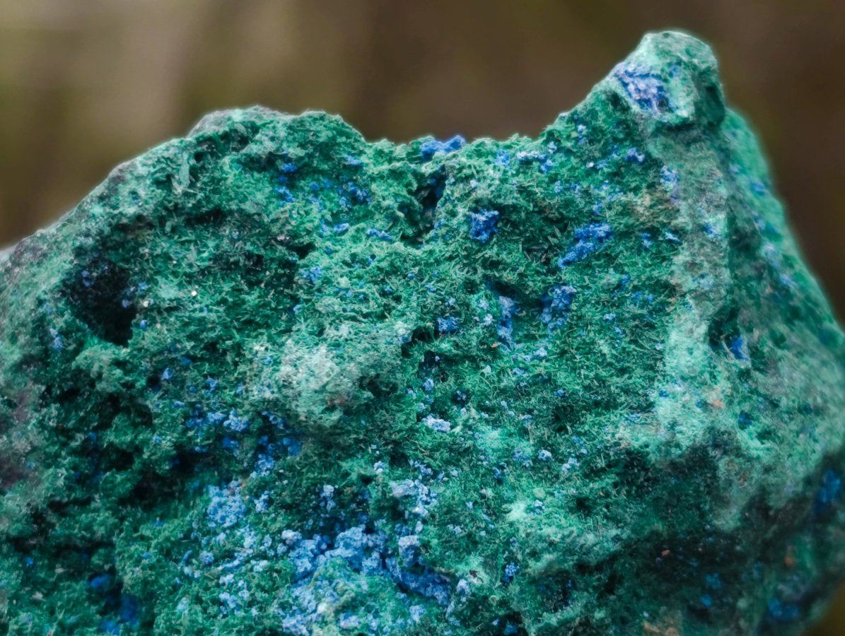 Natural Cabinet Size Cuprite Specimen with Shattuckite and Malachite x 1 From Mashamba West, Congo