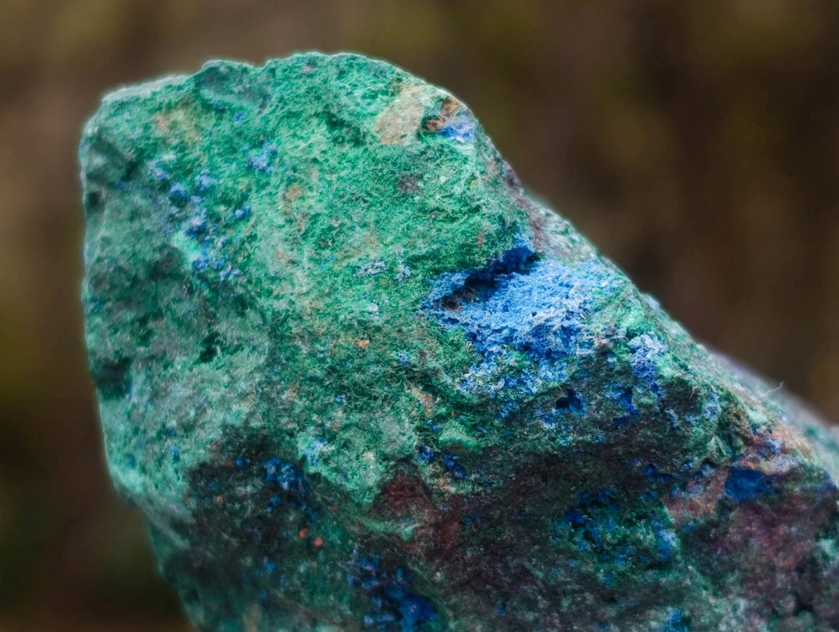 Natural Cabinet Size Cuprite Specimen with Shattuckite and Malachite x 1 From Mashamba West, Congo