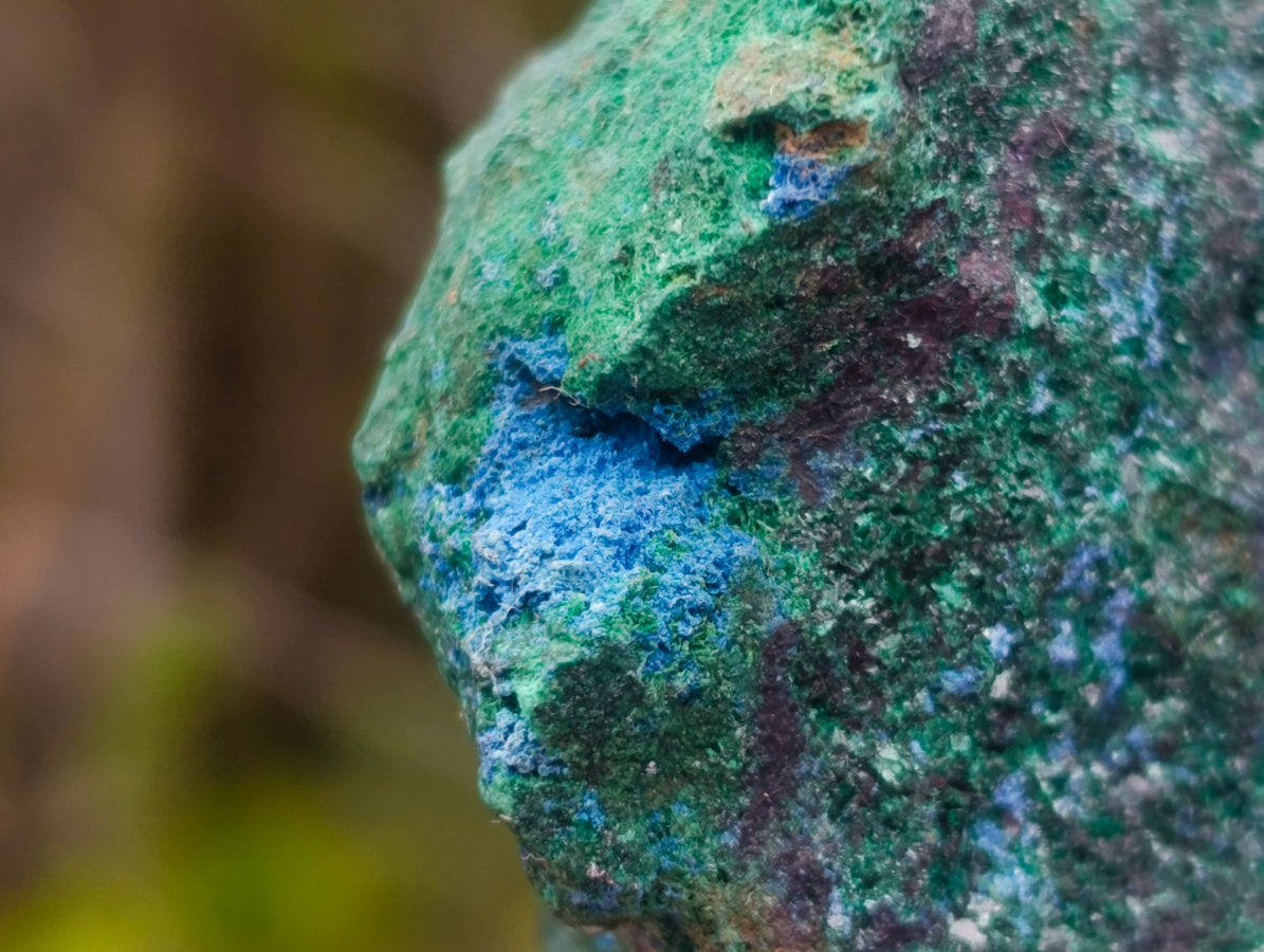 Natural Cabinet Size Cuprite Specimen with Shattuckite and Malachite x 1 From Mashamba West, Congo
