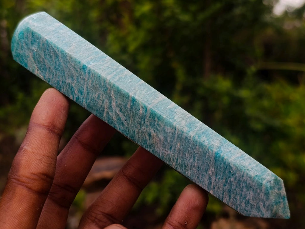 Polished Amazonite Gemstone Massage Wand x 1 From Madagascar