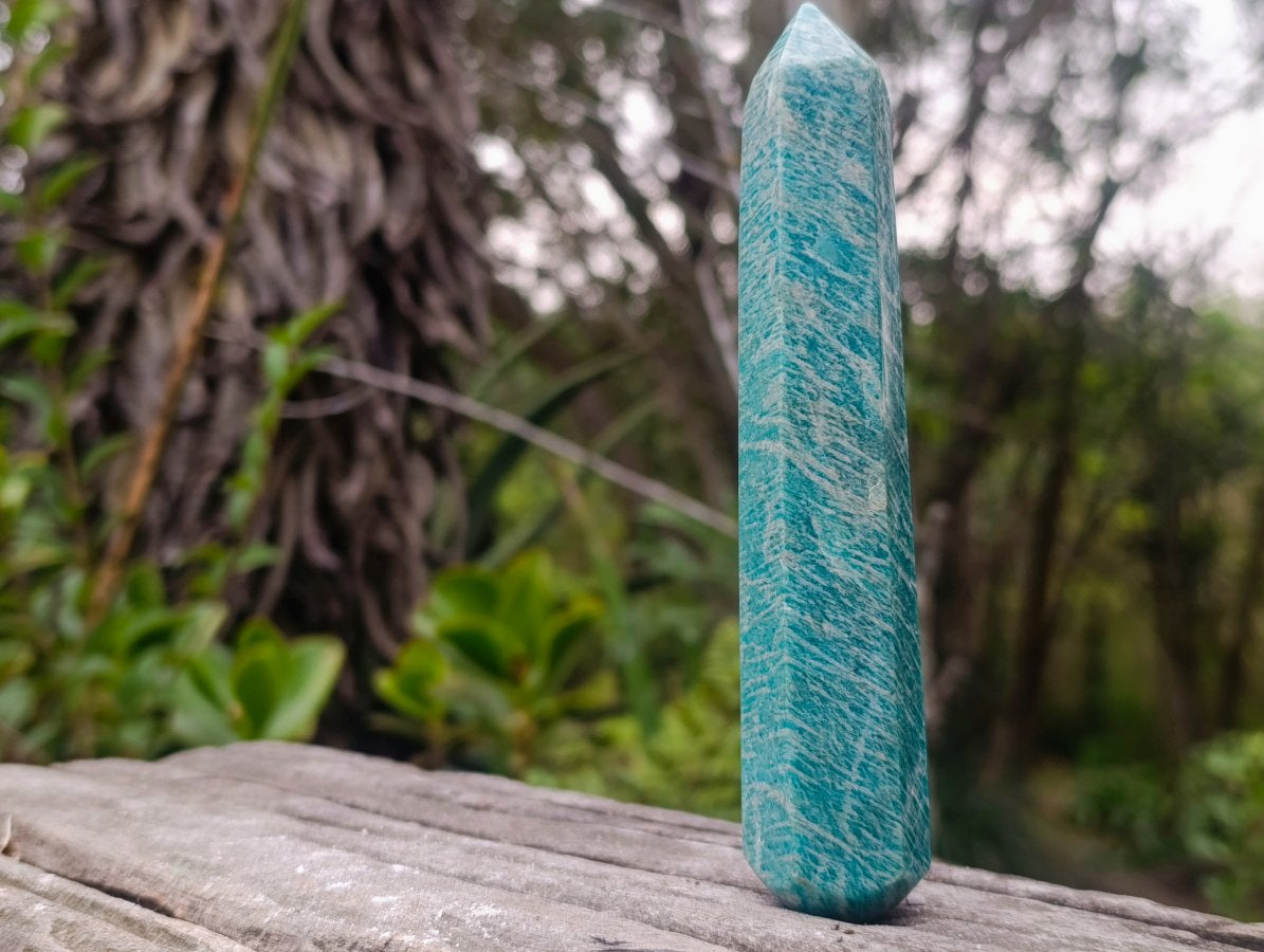 Polished Amazonite Gemstone Massage Wand x 1 From Madagascar