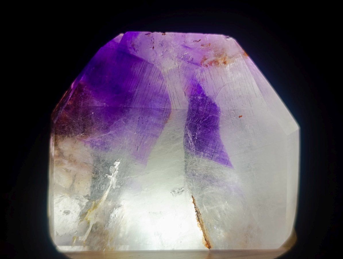 Polished Amethyst Window Crystal x 1 From Akansobe, Madagascar