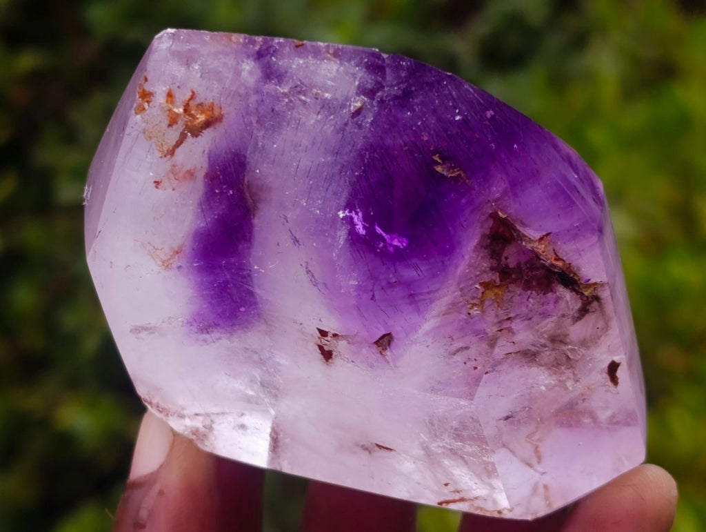 Polished Amethyst Window Crystal x 1 From Akansobe, Madagascar