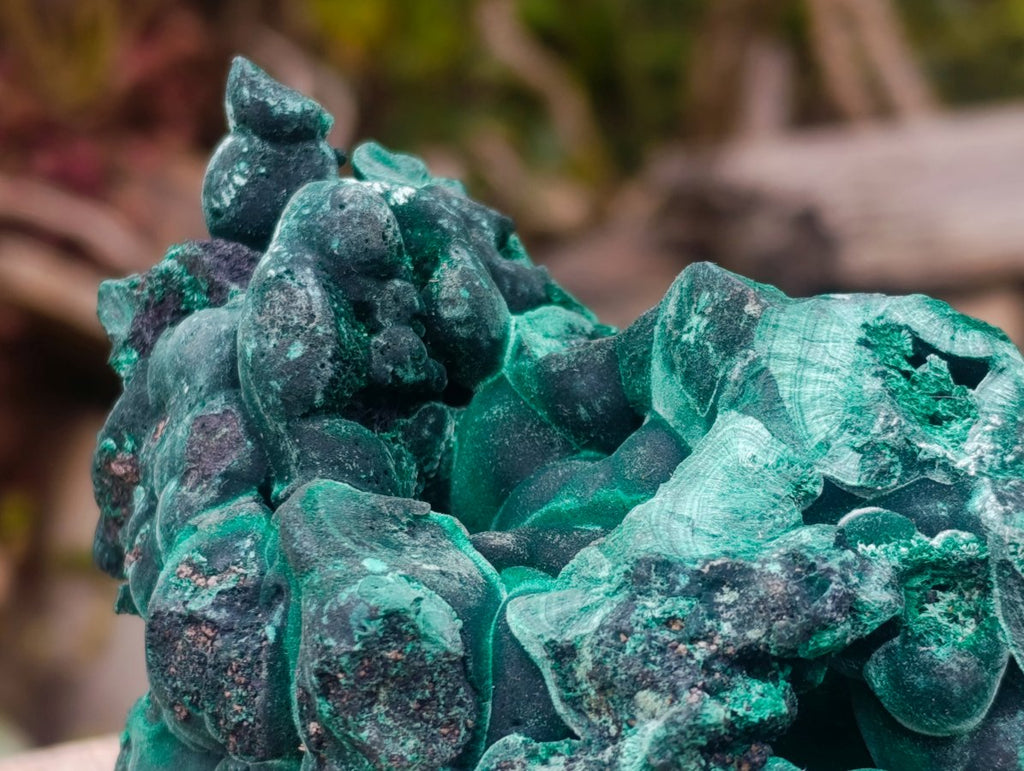 Natural Cabinet Size Botryoidal Silky Malachite Specimen x 1 From Kasompe, Congo