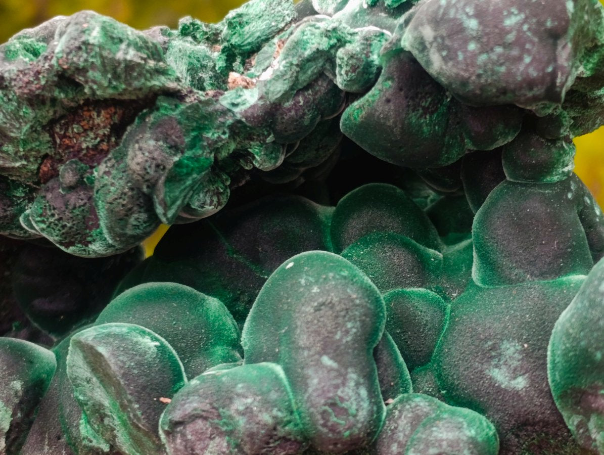 Natural Cabinet Size Botryoidal Silky Malachite Specimen x 1 From Kasompe, Congo
