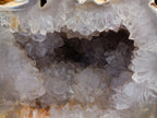 Polished Large Agate with Crystalline Centred Geode x 1 From Maintirano, Madagascar