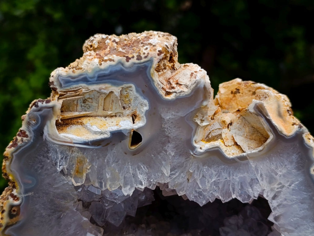 Polished Large Agate with Crystalline Centred Geode x 1 From Maintirano, Madagascar