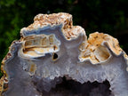 Polished Large Agate with Crystalline Centred Geode x 1 From Maintirano, Madagascar