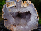 Polished Large Agate with Crystalline Centred Geode x 1 From Maintirano, Madagascar