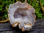 Polished Large Agate with Crystalline Centred Geode x 1 From Maintirano, Madagascar