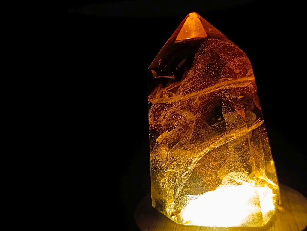 Polished Two Tone Smokey Quartz Crystal x 1 From Madagascar