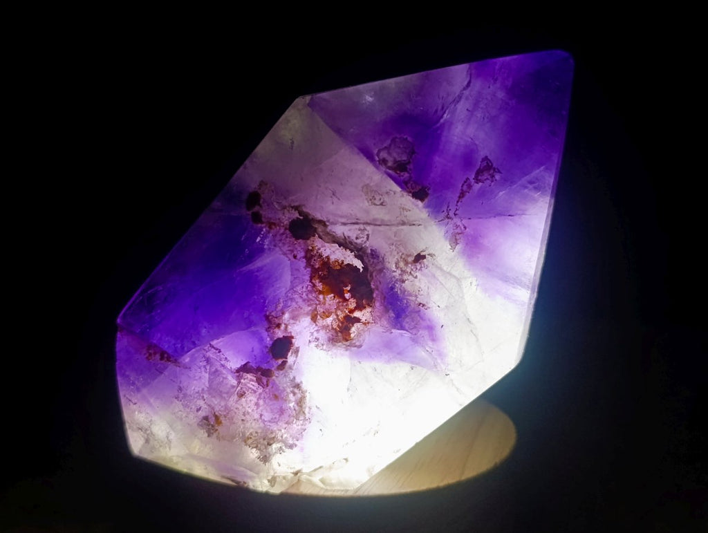 Polished Double Terminated Amethyst Window Crystal x 1 From Akansobe, Madagascar