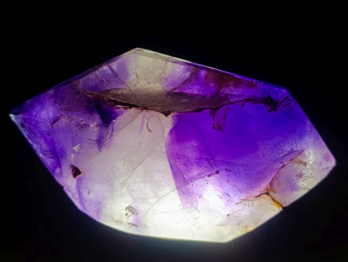 Polished Double Terminated Amethyst Window Crystal x 1 From Akansobe, Madagascar