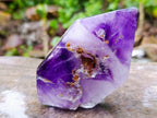 Polished Double Terminated Amethyst Window Crystal x 1 From Akansobe, Madagascar