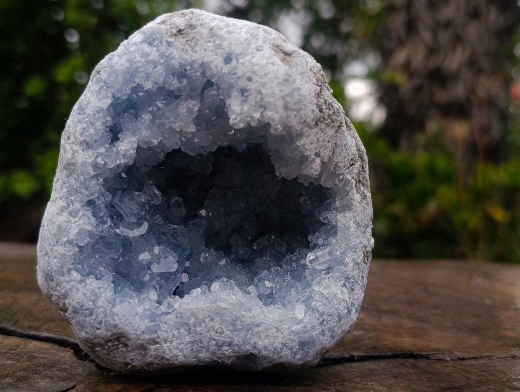 Natural Cabinet Size Blue Celestite Geode Specimen x 1 From Sakoany Madagascar