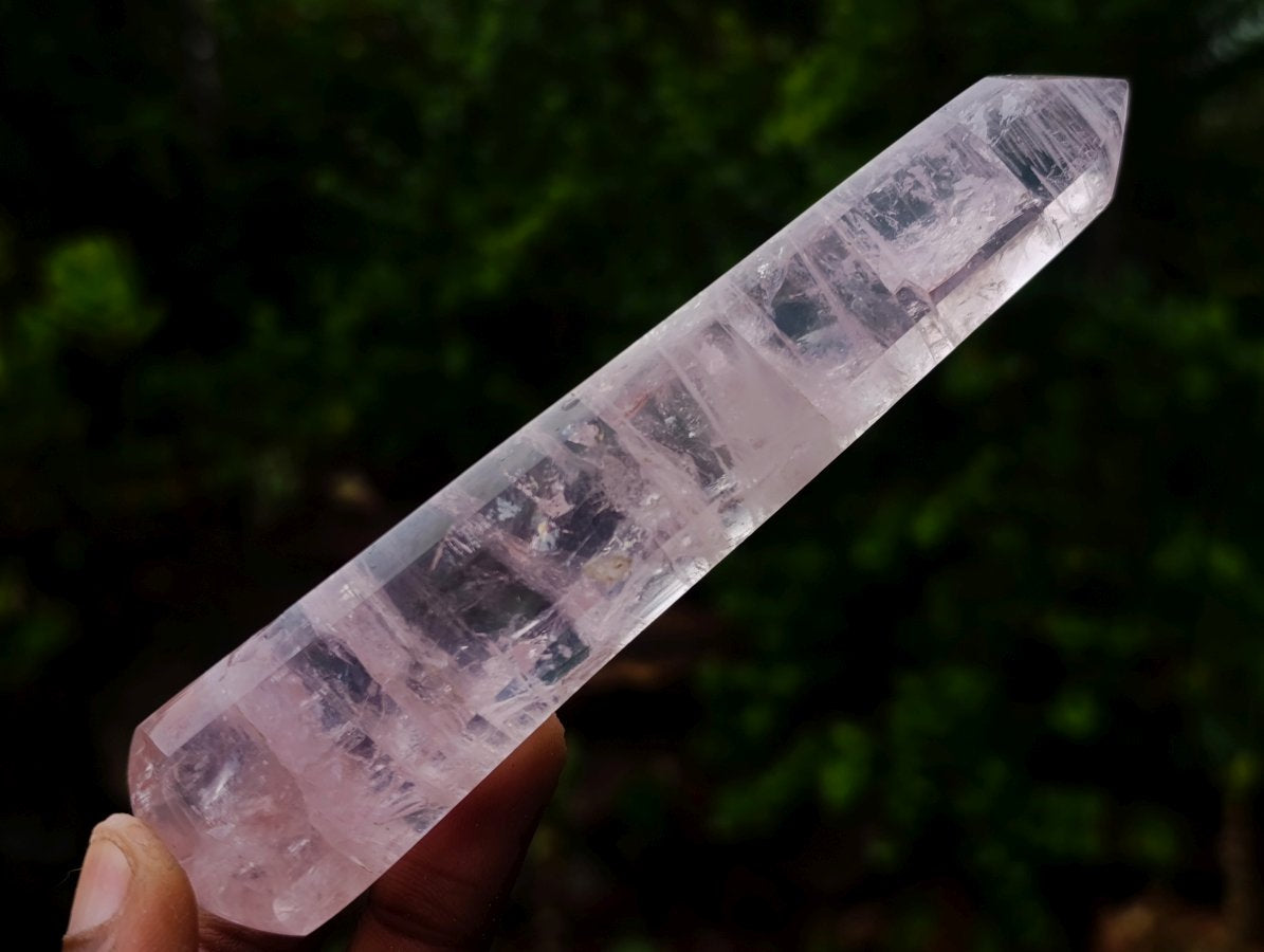 Polished Pair of Gemmy Pink Rose Quartz Crystal Massage Wands x 1 From Ambatondrazaka, Madagascar