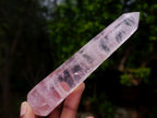 Polished Pair of Gemmy Pink Rose Quartz Crystal Massage Wands x 1 From Ambatondrazaka, Madagascar