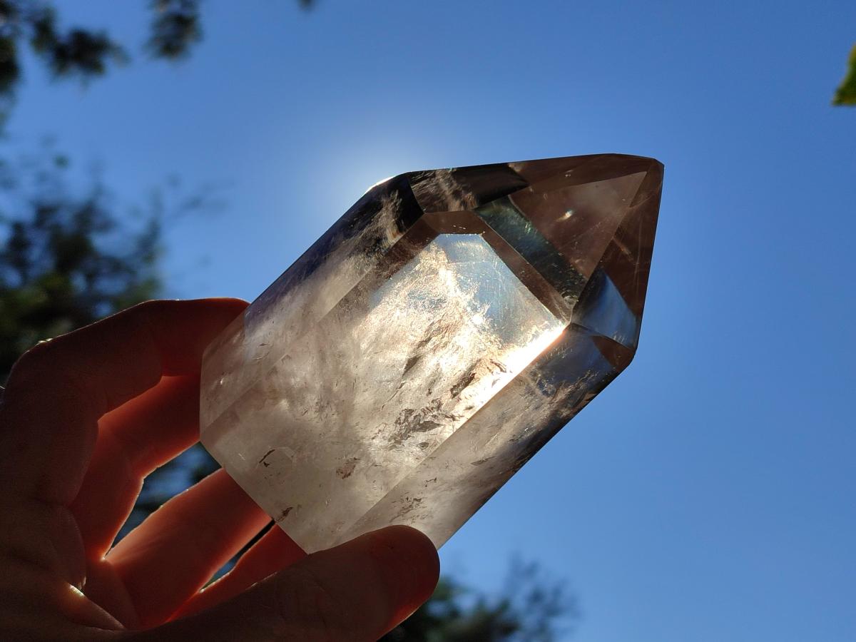 Polished Wispy Smokey Quartz Crystal x 1 From Anzojorobe, Madagascar