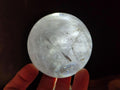 Polished Rainbow Veiled Rock Crystal Ball x 1 From Madagascar