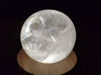 Polished Rainbow Veiled Rock Crystal Ball x 1 From Madagascar