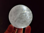 Polished Rainbow Veiled Rock Crystal Ball x 1 From Madagascar