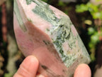 Polished Pink Moonstone Feldspar Crystal x 1 From Madagascar