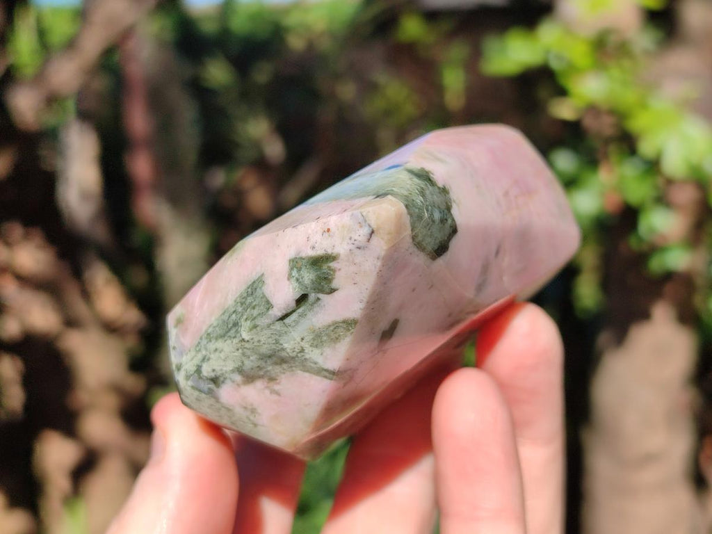 Polished Pink Moonstone Feldspar Crystal x 1 From Madagascar