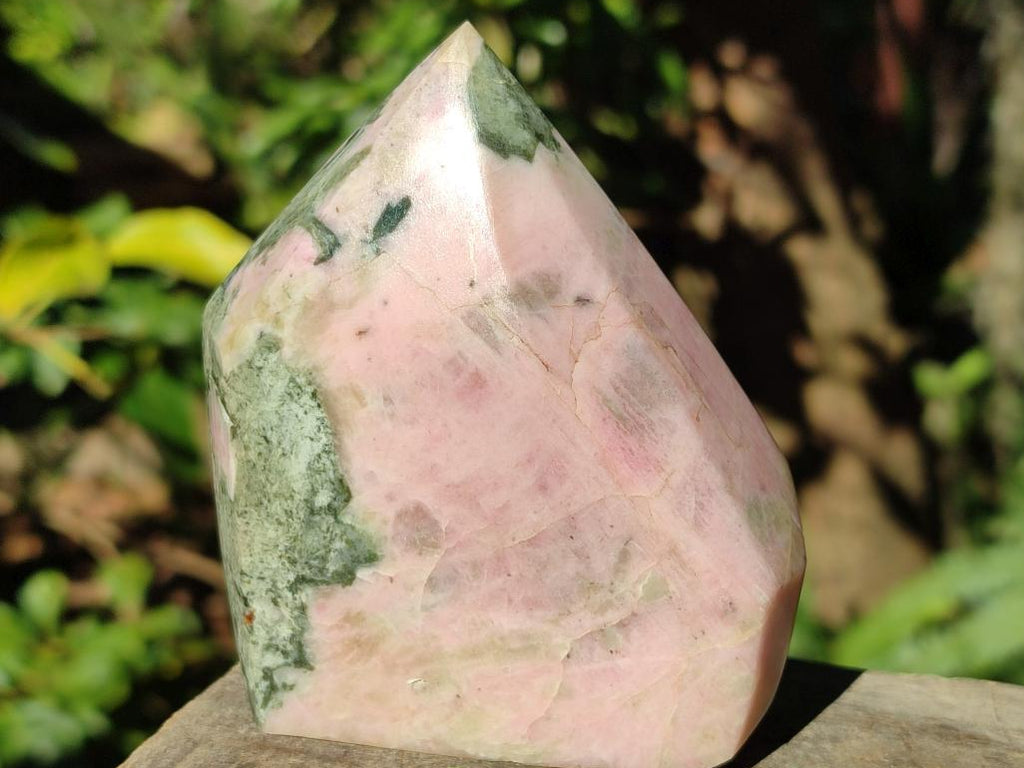 Polished Pink Moonstone Feldspar Crystal x 1 From Madagascar