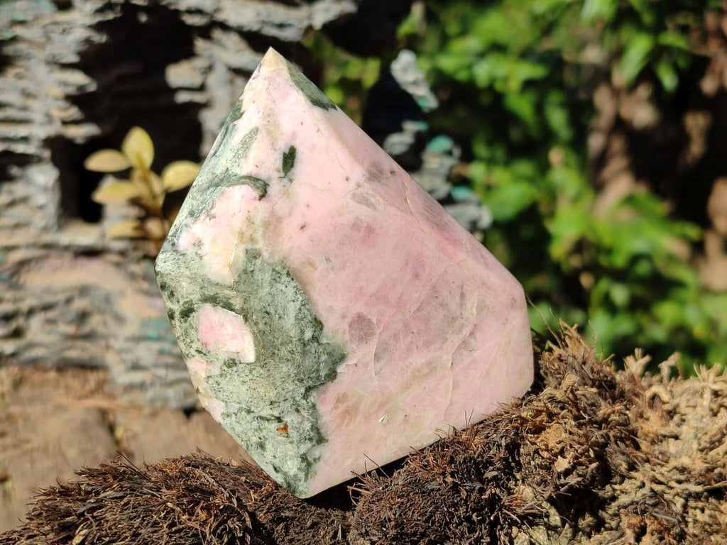 Polished Pink Moonstone Feldspar Crystal x 1 From Madagascar