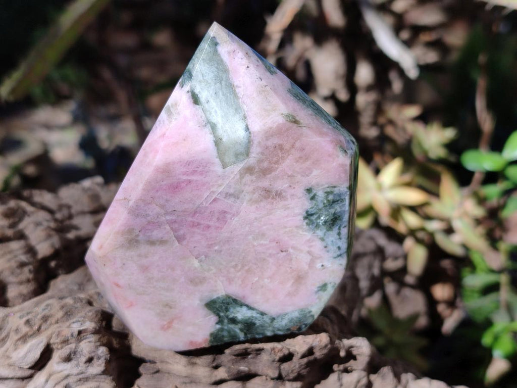 Polished Pink Moonstone Feldspar Crystal x 1 From Madagascar