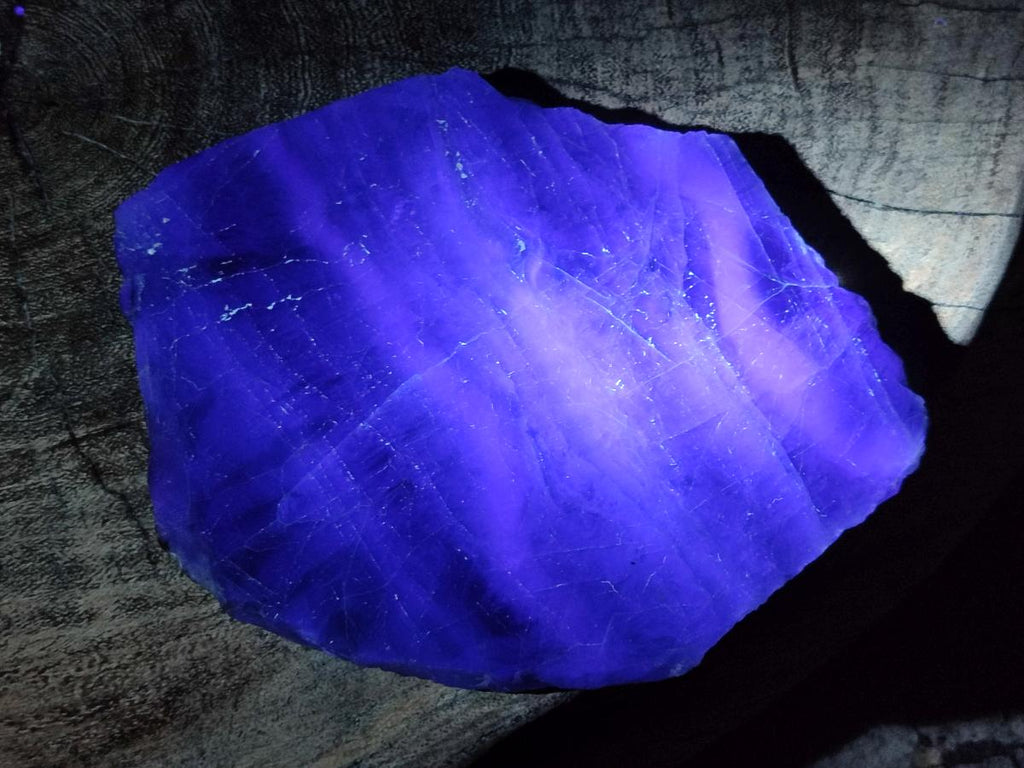 Polished Watermelon Fluorite Slice and a Natural Specimen x 2 From Uis, Namibia