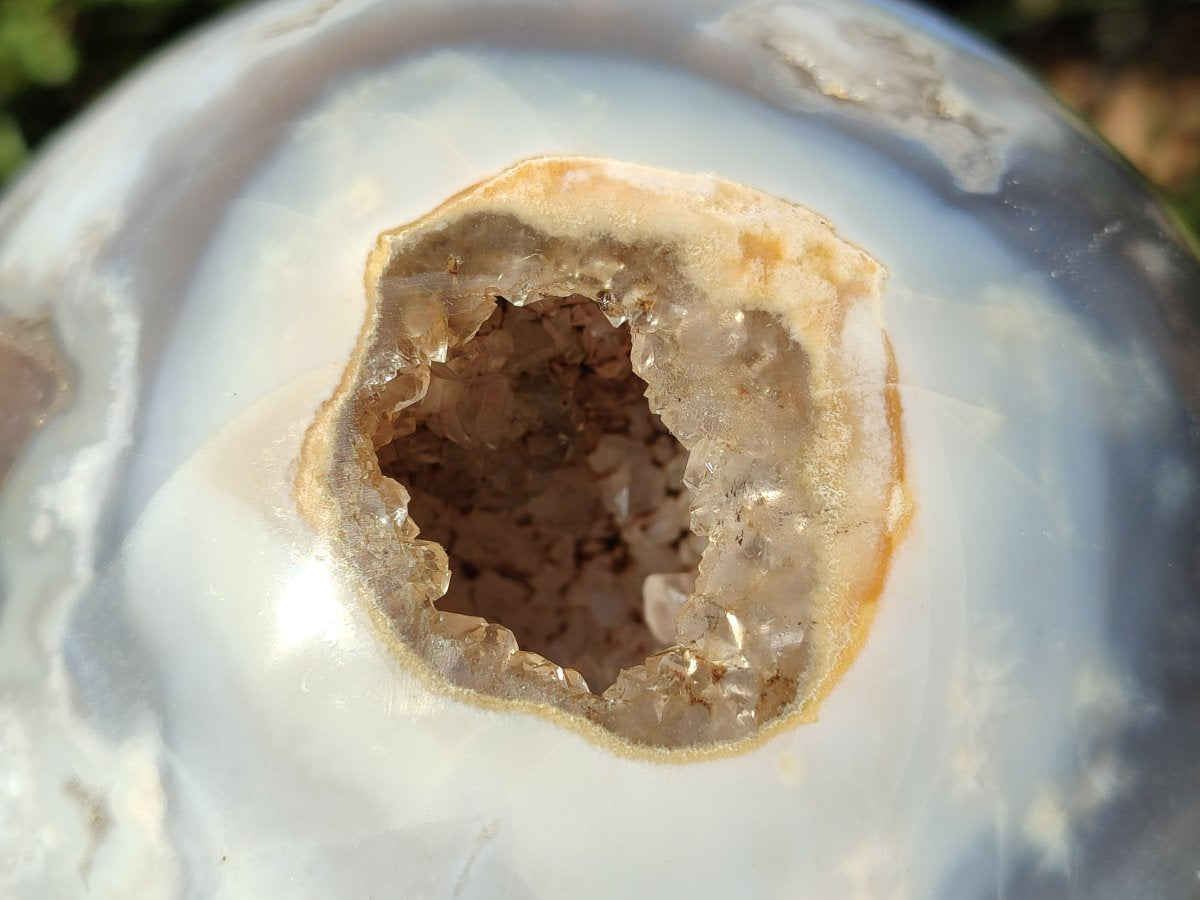 Polished XL Rare Ocean Jasper Sphere with Natural Vugs x 1 From Madagascar