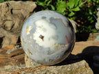 Polished XL Rare Ocean Jasper Sphere with Natural Vugs x 1 From Madagascar