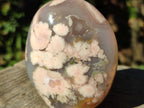 Polished Coral Flower Agate Standing Display Piece x 1 From Maintirano, Madagascar