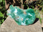 Polished One Side Mtorolite Emerald Chrysoprase Slice x 1 From Mutorashanga, Zimbabwe