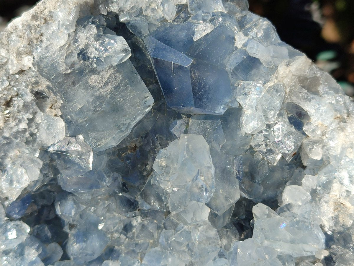 Natural Large Blue Celestite Specimen x 1 From Sakoany Madagascar