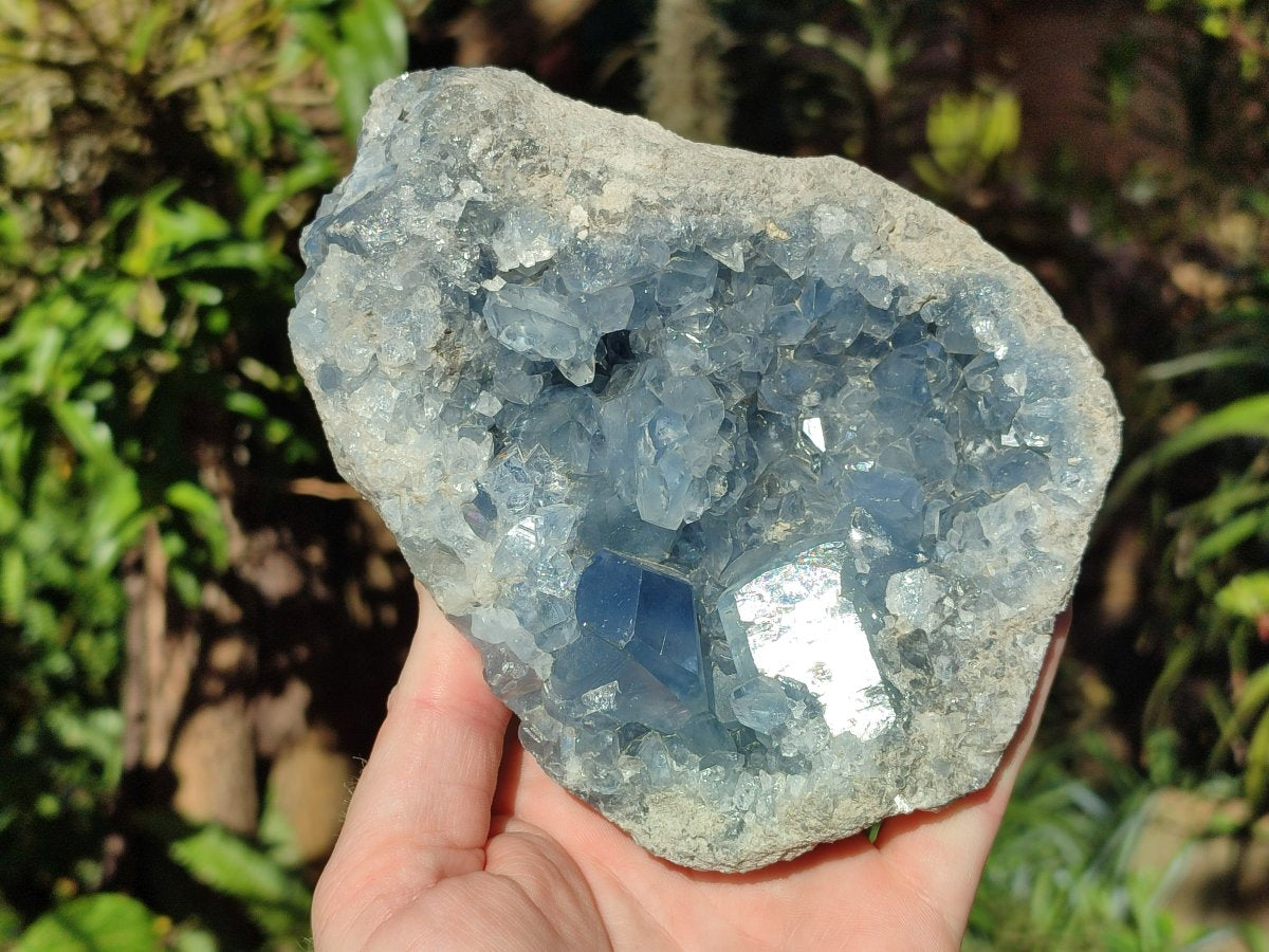 Natural Large Blue Celestite Specimen x 1 From Sakoany Madagascar