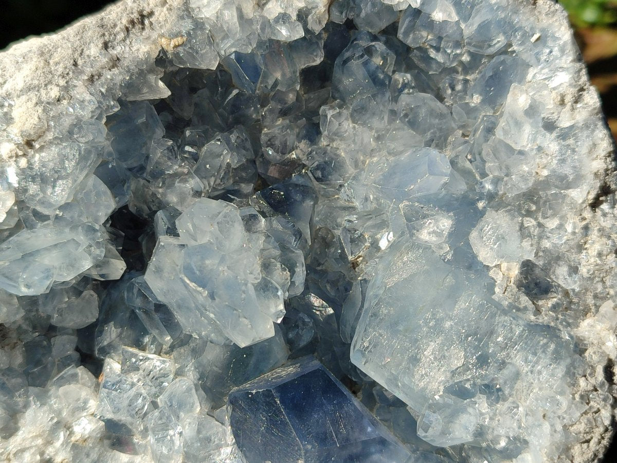 Natural Large Blue Celestite Specimen x 1 From Sakoany Madagascar