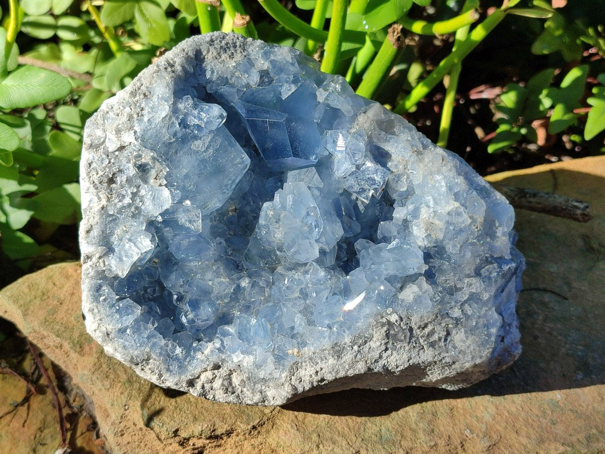 Natural Large Blue Celestite Specimen x 1 From Sakoany Madagascar
