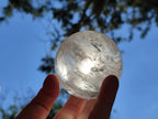 Polished Rainbow Veiled Rock Crystal Ball x 1 From Madagascar