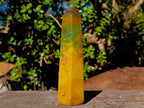 Polished Rare Yellow Ocean Jasper Display Crystal x 1 From Madagascar