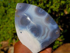 Polished Banded Agate Standing Display Piece x 1 From Maintirano, Madagascar