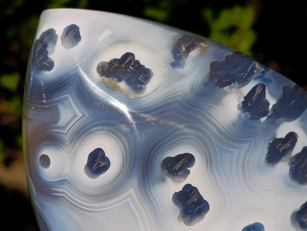 Polished Banded Agate Standing Display Piece x 1 From Maintirano, Madagascar
