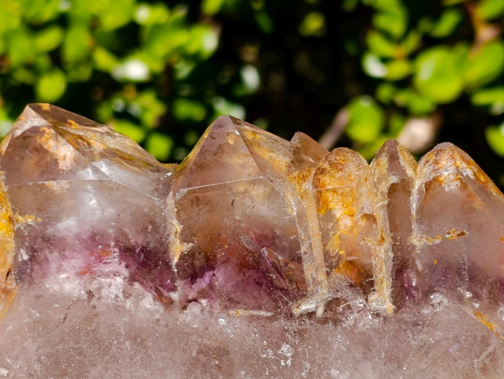 Polished Large Cascading Window Amethyst Cluster with Enhydro x 1 From Akansobe, Madagascar