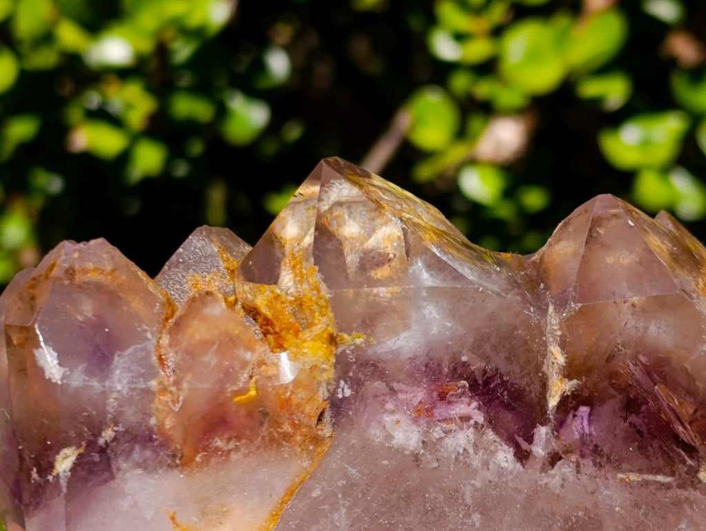 Polished Large Cascading Window Amethyst Cluster with Enhydro x 1 From Akansobe, Madagascar