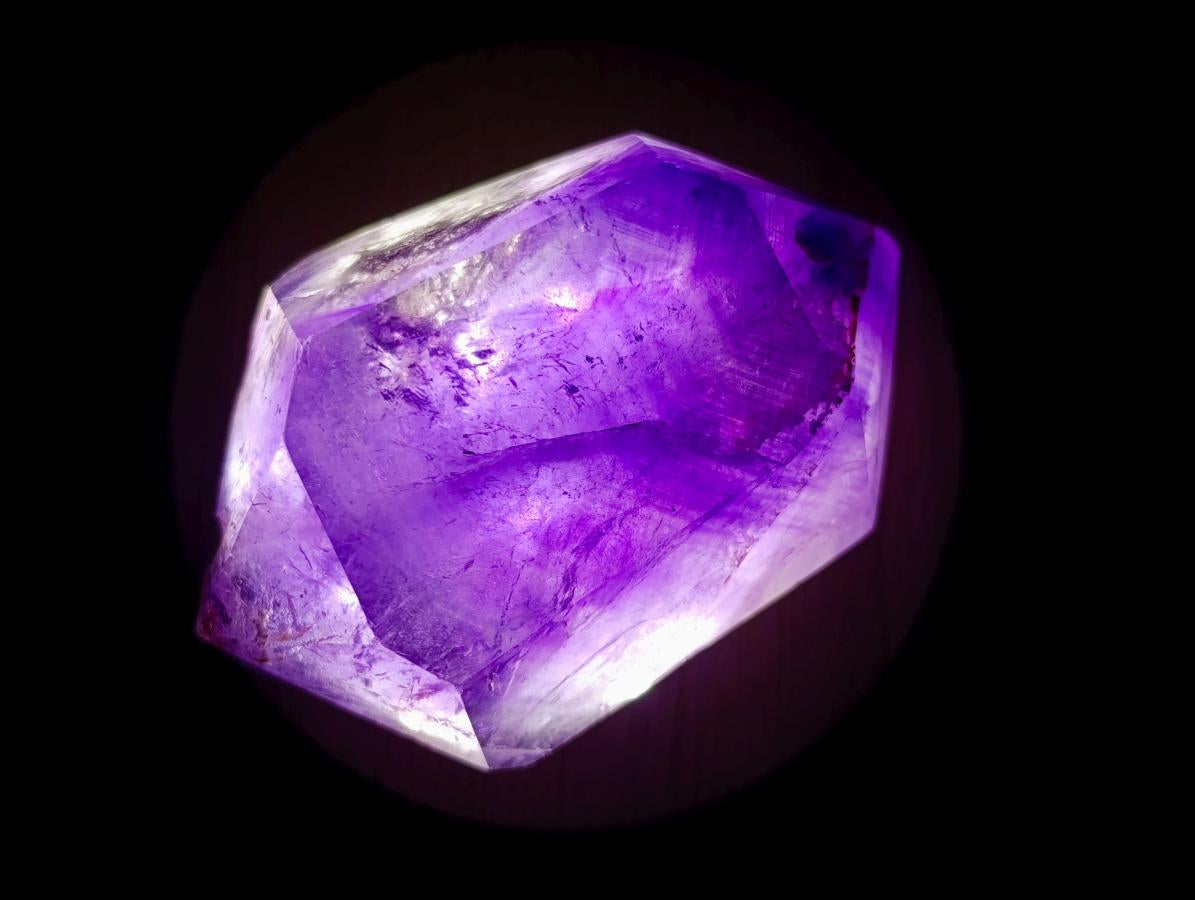 Polished Double Terminated Amethyst Window Crystal x 1 From Akansobe, Madagascar
