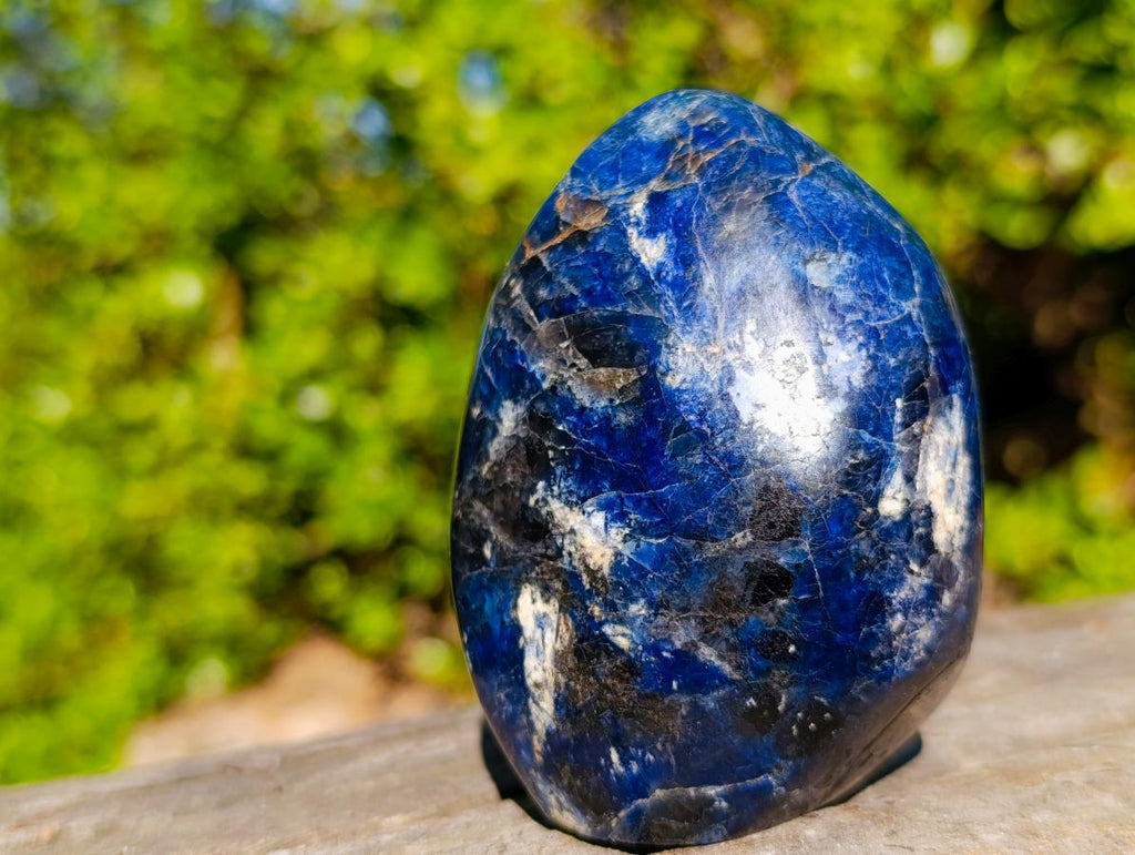 Polished Super Rare Deep Blue Dumortierite Standing Display Piece x 1 From Madagascar