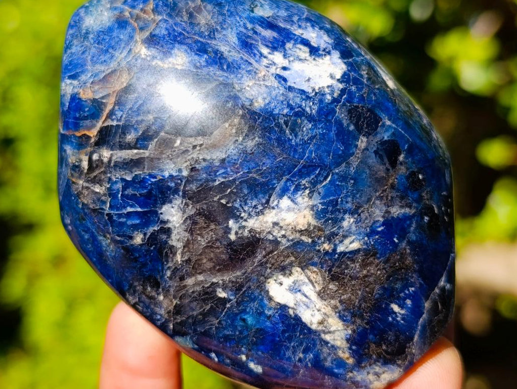 Polished Super Rare Deep Blue Dumortierite Standing Display Piece x 1 From Madagascar